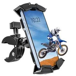 BUGANI Handyhalterung für Motorrad und Fahrrad, 360° drehbar, Einhandbedienung, für iPhone und Samsung 4,7''-6,8''