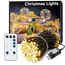 ARKOCHIC 30M Außenlichterkette mit 300 LEDs, Weihnachtsbeleuchtung