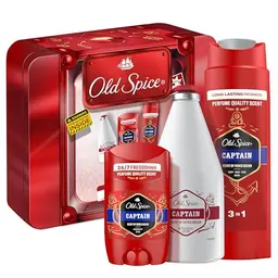 Old Spice Geschenkset mit Deostick, Duschgel und Aftershave-Lotion – langanhaltender Duft