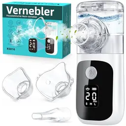 Inhalationsgerät für Erwachsene und Kinder mit Countdown Timer und USB Aufladung