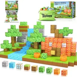 Toylogy Magnetische Bausteine - Pumpkin Edition für Kinder ab 3 Jahren, STEM Montessori Spielzeug