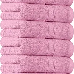 Utopia Handtücher Set - 100% Baumwolle ultraweich, 6er Pack (Rosa)