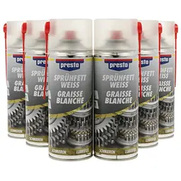 presto Sprühfett Weiß 6x400 ml