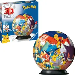 Ravensburger 3D Puzzle Ball Pokémon – Puzzle für Fans ab 6 Jahren