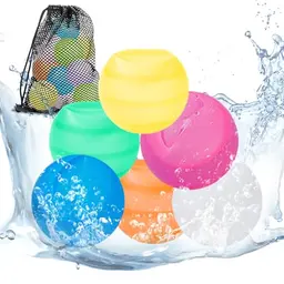 Landrain 8 Silikon Wasserbomben wiederverwendbar für Kinder und Erwachsene