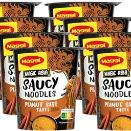 Maggi Magic Asia Noodles Peanut Saté Geschmack, 8er Pack
