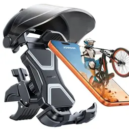 JOYROOM Handyhalterung für Fahrrad und Motorrad, mit Sonnenblende und Allwetter-Schutz für 4,7-7" Smartphones