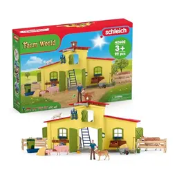SCHLEICH Farm World Große Farm mit Bauernhaus | Spielset für Kinder ab 3 Jahren | 92 Teile