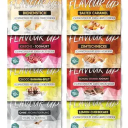 Geschmackspulver Mix Pack #2 – 8 leckere Aromen, nur 8-14 kcal pro Portion, vielseitig für Lebensmittel & Getränke