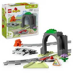 LEGO DUPLO Eisenbahntunnel und Schienen – Erweiterungsset für Kleinkinder ab 2 Jahre