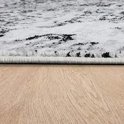 Paco Home Designer Teppich im Vintage-Design, Schwarz-Weiß, 120x170 cm