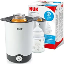 NUK Thermo Express Babyflaschenwärmer – schnelles Erwärmen in 90 Sekunden, automatische Abschaltung, einfacher Korb