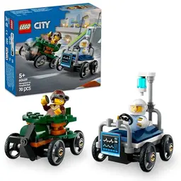 LEGO City Flugzeug und Rennwagen Set - Bauset für Jungen und Mädchen ab 5 Jahren - 60459