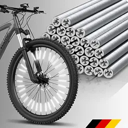 VELMIA Speichenreflektoren Set, StVZO zugelassen, 360° Sichtbarkeit, einfache Montage, Fahrrad-Katzenaugen