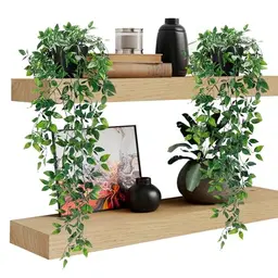 2 Stück Künstliche Hängepflanzen Eukalyptus 65cm im Topf für Hausgarten Indoor Outdoor