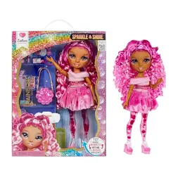 Rainbow High Leilani Modepuppe - 28 cm mit pinkfarbenem Haar und Zauberblasen, für Kinder von 4 bis 12 Jahren