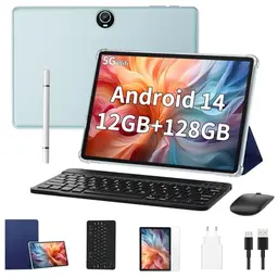 COLORROOM 11 Zoll Tablet mit Android 14, 12GB RAM, 128GB ROM, 8000mAh, Octa-core, Bluetooth, GPS - Blau
