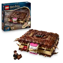 LEGO Harry Potter Beißendes Monsterbuch – Interaktives Spielzeug mit Rückziehmotor und Neville Longbottom Figur – Geschenk für Kinder & Fans