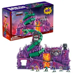 Mega Masters of the Universe - Snake Mountain Bauset mit 3.800 Teilen und 6 Figuren, Spielzeug ab 14 Jahre