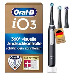 Oral-B iO Series 3 Elektrische Zahnbürste, Schwarz
