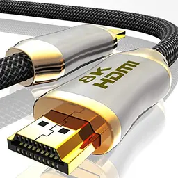 HDMI Kabel 2.1 8K 120Hz - Ultra High Speed mit vergoldeten Kontakten, 3M, Schwarz