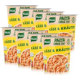 Knorr Pasta Pot Käse & Kräuter - Instant Nudeln in 5 Minuten (8 x 59 g)