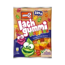 nimm2 Lachgummi Happies – 325g Fruchtgummi mit Fruchtsaft und Vitaminen