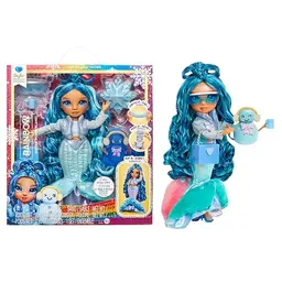 Rainbow High Skyler Winter Wonderland Puppe, 28 cm, mit magischem Schnee & Schneemann-Set, für Kinder 4-12 Jahre