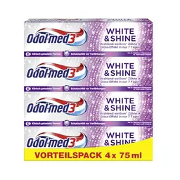 Odol-med3 Zahnpasta White & Shine - 4x 75ml