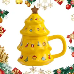 Cretvestsar Handbemalter Weihnachtsbecher – Isolierte Tasse für Kaffeeliebhaber und Teetrinker