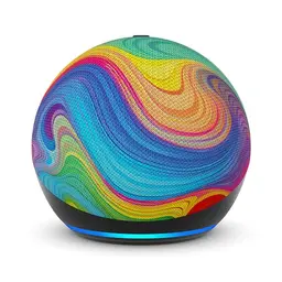 Echo Dot Kids – Smarter WLAN-Lautsprecher mit Alexa, 1 Jahr Amazon Kids+ inklusive, Regenbogenwirbel