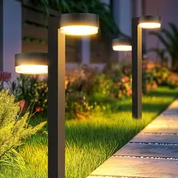 GEARLITE Solarlampen für Außen, 4er Set, Helle Gartenleuchten mit Auto On/Off für Balkon und Terrasse