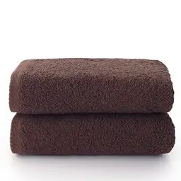 Top Towel Plus - Große Badetücher und 2 Gesichts- oder Bidethandtücher - 100 % Baumwolle - Braun