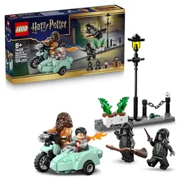 LEGO Harry Potter Hagrids und Harrys Flucht - Motorrad-Spielzeug mit 4 Minifiguren - Geschenk für Kinder ab 8 Jahre