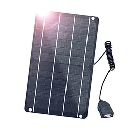 FlexSolar 6W USB Solar Ladegerät - Wasserdichtes Solarmodul für Handys, Powerbanks, Kameras und Campinglampen