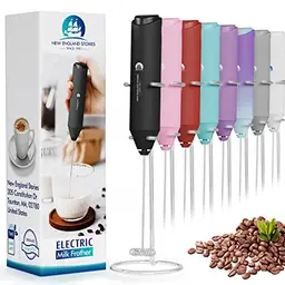 Handheld Milchaufschäumer für Kaffee, Cappuccino, Latte und heiße Schokolade - Schwarz
