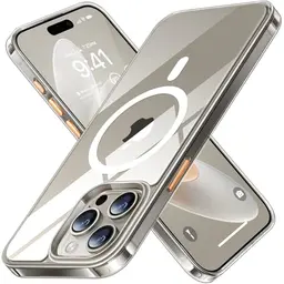 TORRAS iPhone 15 Pro Max Hülle mit MagSafe - Robuste, dünne, transparente Handyhülle