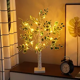 ACAREY Weihnachtsdeko Lichterbaum mit Timer – Kleiner, beleuchteter künstlicher Weihnachtsbaum für Tisch und Innenbereich