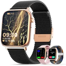 elfofle Smartwatch für Damen und Herren, 1,83" Touchscreen, IP67 wasserdicht, Fitness Tracker für iOS und Android