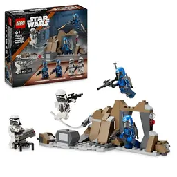 LEGO Star Wars: Mandalorian Hinterhalt Battle Pack, Abenteuer-Spielzeug für Kinder, Geschenkidee 75373