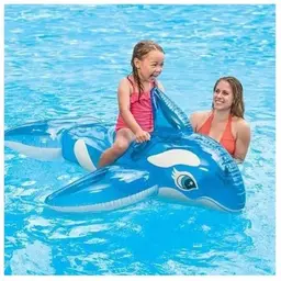 Intex aufblasbares Reittier Blaues Orca, Vinyl, 152x114 cm