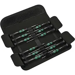 Wera Kraftform Micro Elektroniker Schraubendrehersatz, 12-teilig, Mehrfarbig