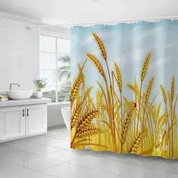 FAIRYGATE Duschvorhang 180 x 180 cm - Antischimmel, schnell trocknend, inkl. 12 Ringen
