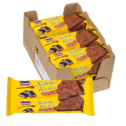 KuchenMeister Schokoladen Kuchen 6x400g – Saftiger Rührkuchen mit Schokoladenstücken