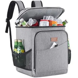 Lifewit Kühltasche 32L, isoliert, für 34 Dosen, Große, Grau