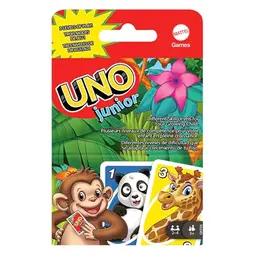 Mattel Games Uno Junior – Kinderspiel mit Zootieren für Kinder ab 3 Jahren, GKF04