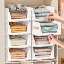 5 Faltbare Kleiderschrank Organizer für Schlafzimmer, Küche, Bad und Büro