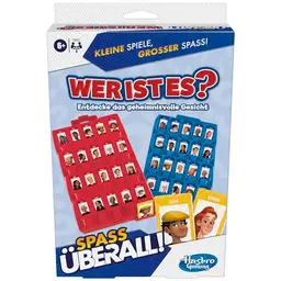 Wer ist es? - Ratespiel für 2 Spieler, klassisches Reisespiel für Erwachsene und Kinder ab 6 Jahren