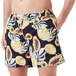 JACK & JONES Herren Badeshorts, Schwarz, Größe M