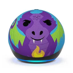 Echo Dot Kids - Smarter WLAN- und Bluetooth-Lautsprecher mit Alexa im Drachen-Design | 1 Jahr Amazon Kids+ inklusive